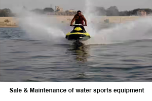 Sale & Maintenance of water sports equipment